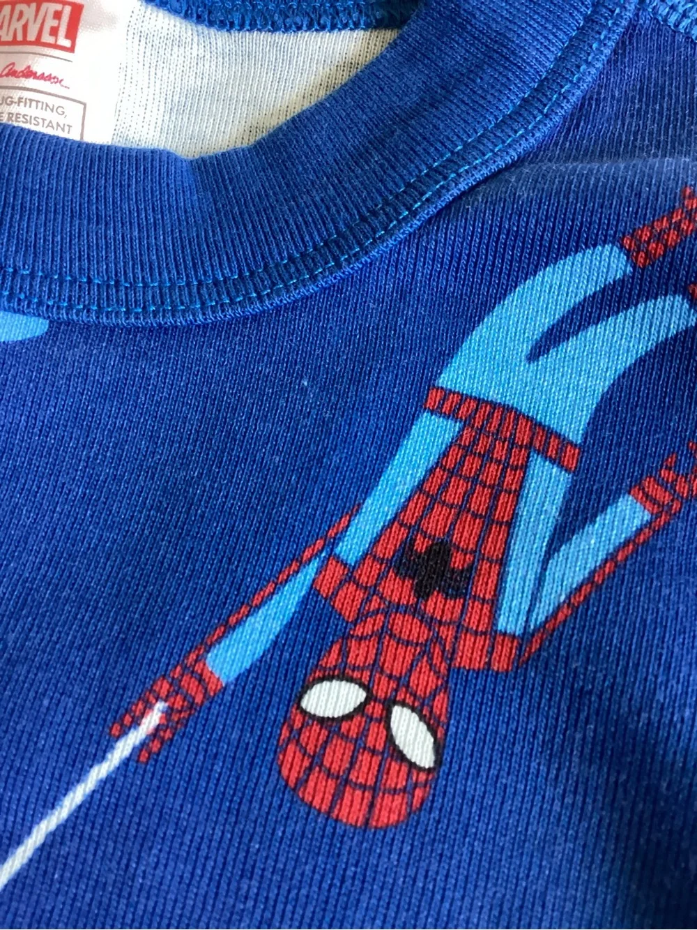 Hanna Andersson Blue Spider-Man Pajamas